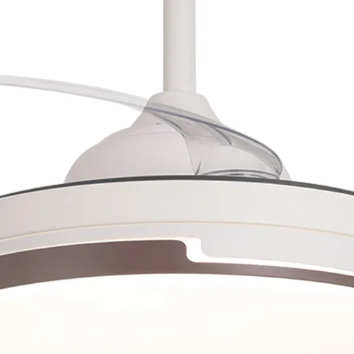 VENTILADOR DE TETO LED 38W REGULÁVEL COM 4 PÁS RETRÁTEIS SKYLER