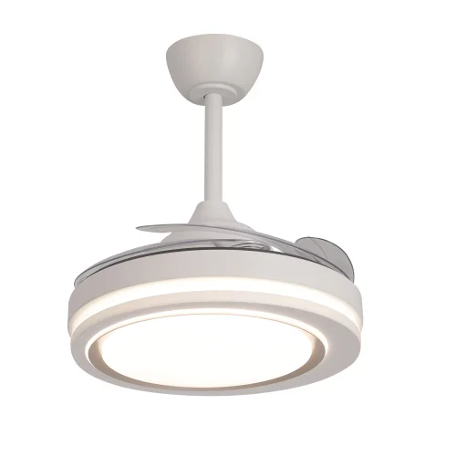 VENTILADOR DE TETO LED 38W REGULÁVEL 4 PÁS PLEGÁVEIS HANOI VENTILADOR DE TETO LED 38W REGULÁVEL 4 PÁS PLEGÁVEIS HANOI