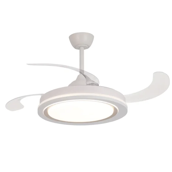 VENTILADOR DE TETO LED 48W REGULÁVEL 4 PÁS DOBRÁVEIS HANOI