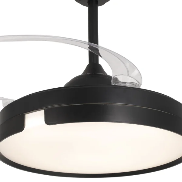 VENTILADOR DE TETO LED 48W REGULÁVEL 4 PÁS RETRÁTEIS NASHVILLE