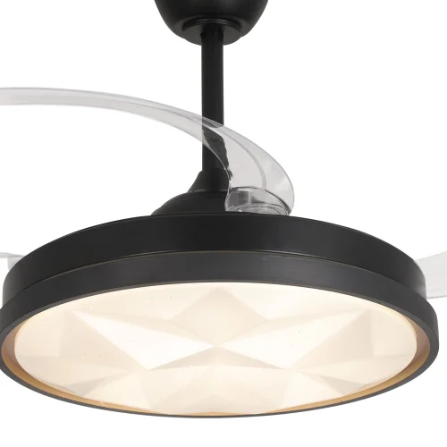 VENTILADOR DE TETO LED 48W REGULÁVEL 4 PÁS RETRÁTEIS WELLINGTON