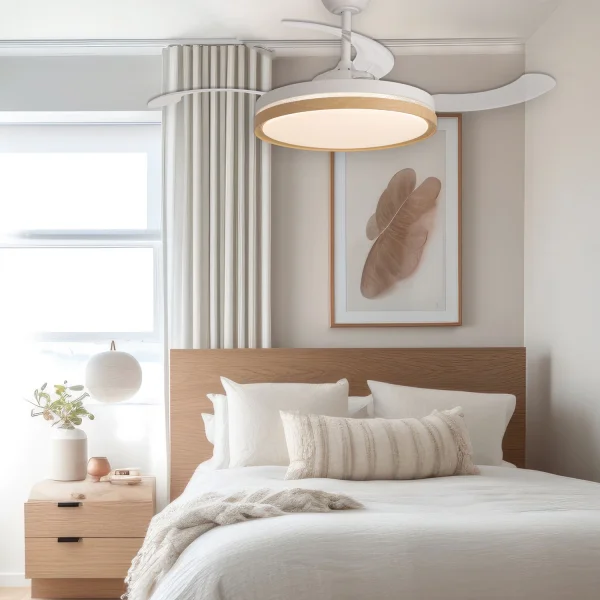 VENTILADOR DE TETO LED 48W REGULÁVEL 4 PÁS DOBRÁVEIS TUCSON VENTILADOR DE TETO LED 48W REGULÁVEL 4 PÁS DOBRÁVEIS TUCSON