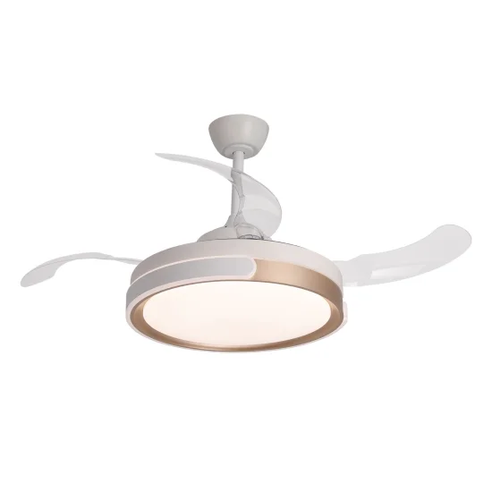 VENTILADOR DE TETO LED 35W REGULÁVEL 4 PÁS RETRÁTEIS BURLINGTON