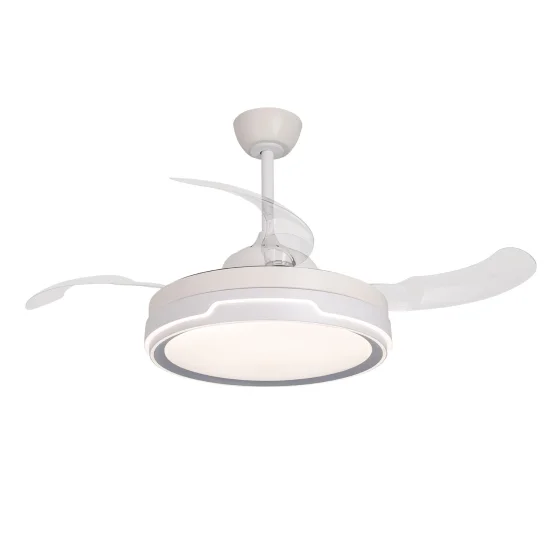 VENTILADOR DE TETO LED 35W REGULÁVEL 4 PÁS RETRÁTEIS CHARLESTON