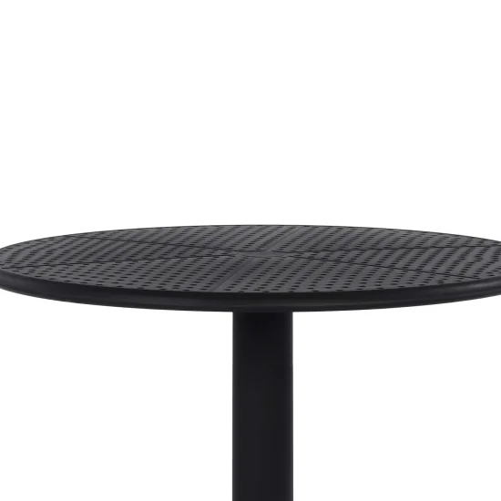 MESA DE JARDIM POLIPROPILENO PRETO Ø60 CM KORA 2