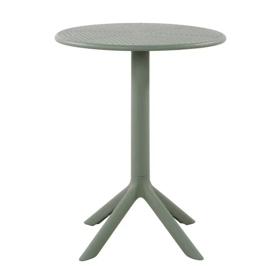 MESA DE JARDIM EM POLIPROPILENO VERDE KALE Ø60 CM KORA