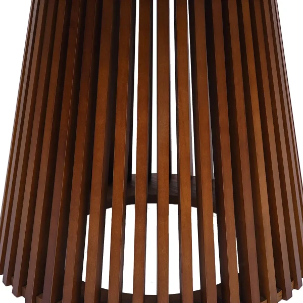 MESA DE JANTAR REDONDA EM MADEIRA NOGAL Ø120 CM NEREA