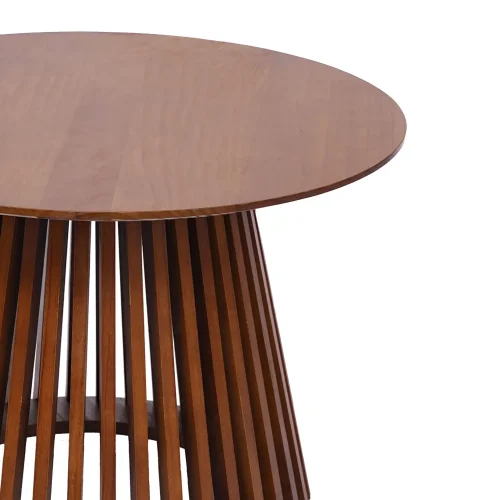 MESA DE CENTRO REDONDA EM MADEIRA NOZ Ø70 CM NEREA