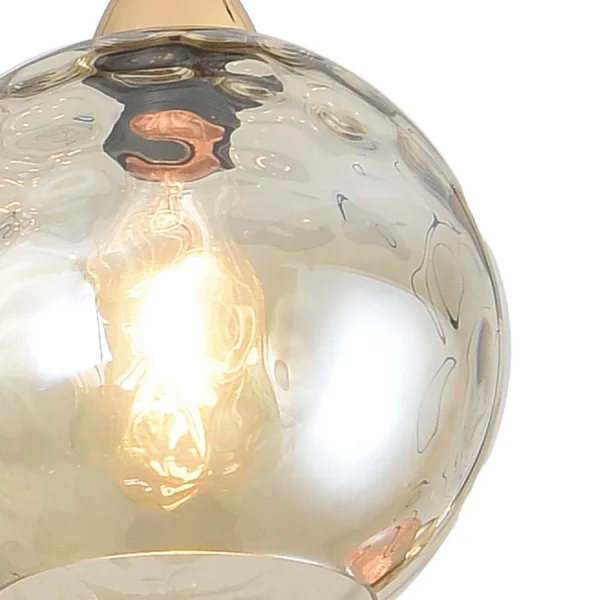 CANDIEIRO DE TETO 1 LUZ TULIPA ÂMBAR NERIUM