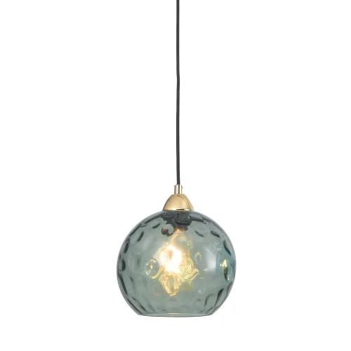 CANDEEIRO DE TETO SUSPENSO 1 LUZ COM ABAT-JOUR FUMADO NERIUM