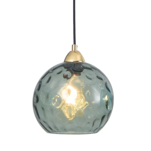 CANDEEIRO DE TETO SUSPENSO 1 LUZ COM ABAT-JOUR FUMADO NERIUM