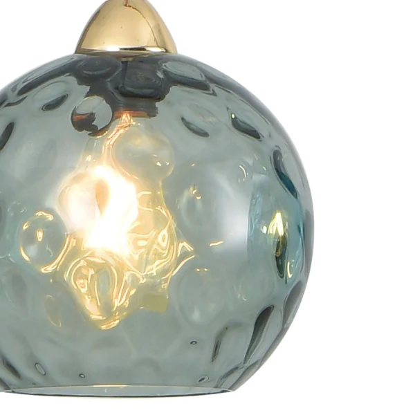 CANDEEIRO DE TETO SUSPENSO 1 LUZ COM ABAT-JOUR FUMADO NERIUM