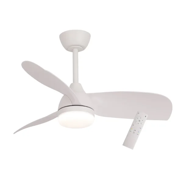 VENTILADOR DE TETO COM LUZ MOTOR DC SIERRA BRANCO Ø 91,4 CM VENTILADOR DE TETO COM LUZ MOTOR DC SIERRA BRANCO Ø 91,4 CM