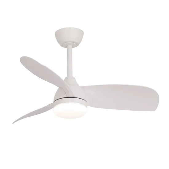 VENTILADOR DE TETO COM LUZ MOTOR DC SIERRA BRANCO Ø 91,4 CM