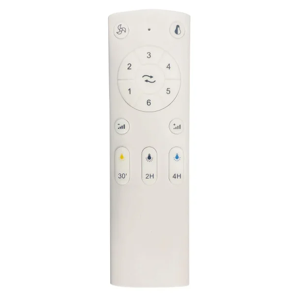 VENTILADOR DE TETO COM LUZ MOTOR DC BELICE BRANCO/OURO Ø 135,2 CM