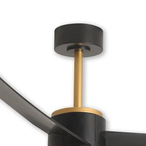 VENTILADOR DE TETO COM LUZ MOTOR DC RAFFAELE PRETO/DOURADO Ø 132 CM VENTILADOR DE TETO COM LUZ MOTOR DC RAFFAELE PRETO/DOURADO Ø 132 CM