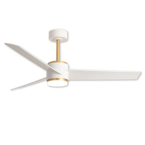 VENTILADOR DE TETO COM LUZ MOTOR DC RAFFAELE BRANCO/DOURADO Ø 132 CM VENTILADOR DE TETO COM LUZ MOTOR DC RAFFAELE BRANCO/DOURADO Ø 132 CM