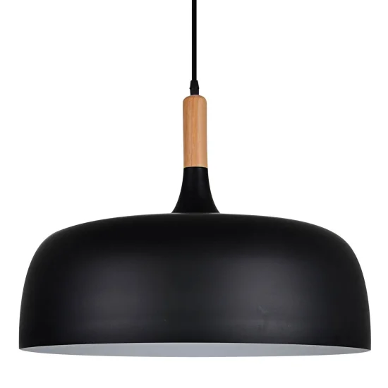 LEAH PENDENTE DE ALUMÍNIO PRETO 48CM