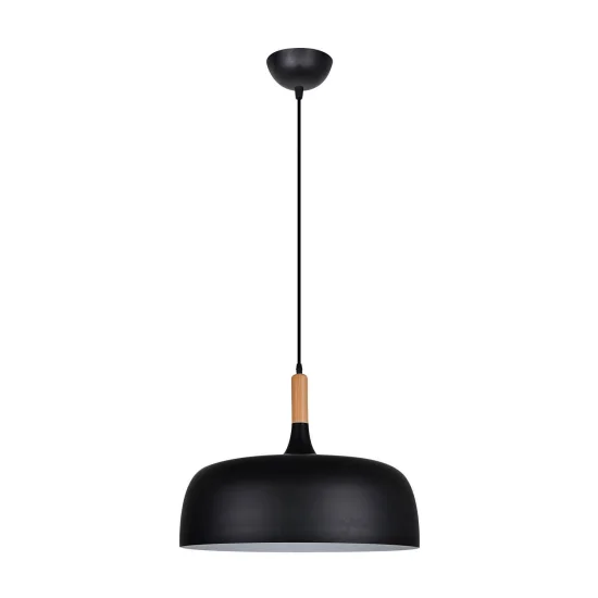 LEAH PENDENTE DE ALUMÍNIO PRETO 48CM 2