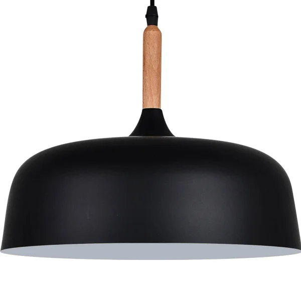 LEAH PENDENTE DE ALUMÍNIO PRETO 48CM LEAH PENDENTE DE ALUMÍNIO PRETO 48CM