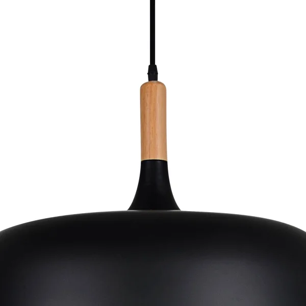 LEAH PENDENTE DE ALUMÍNIO PRETO 48CM LEAH PENDENTE DE ALUMÍNIO PRETO 48CM