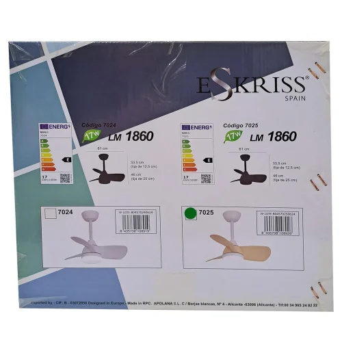 VENTILADOR DE TETO LED 17W REGULÁVEL MOTOR DC MADEIRA CLARO SIERRA VENTILADOR DE TETO LED 17W REGULÁVEL MOTOR DC MADEIRA CLARO SIERRA