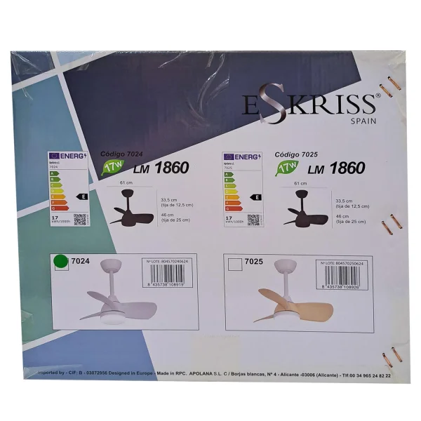 VENTILADOR DE TETO LED 17W REGULÁVEL MOTOR DC BRANCO SIERRA VENTILADOR DE TETO LED 17W REGULÁVEL MOTOR DC BRANCO SIERRA