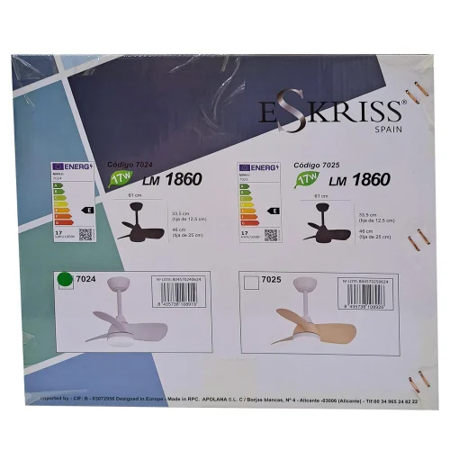 VENTILADOR DE TETO LED 17W REGULÁVEL MOTOR DC BRANCO SIERRA VENTILADOR DE TETO LED 17W REGULÁVEL MOTOR DC BRANCO SIERRA