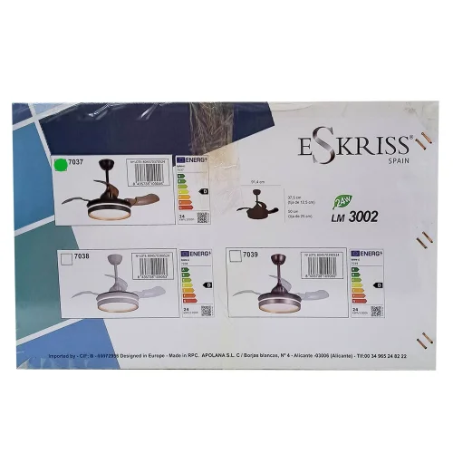 VENTILADOR DE TETO COM LUZ LED 24W REGULÁVEL MOTOR DC PRETO CASCADE VENTILADOR DE TETO COM LUZ LED 24W REGULÁVEL MOTOR DC PRETO CASCADE