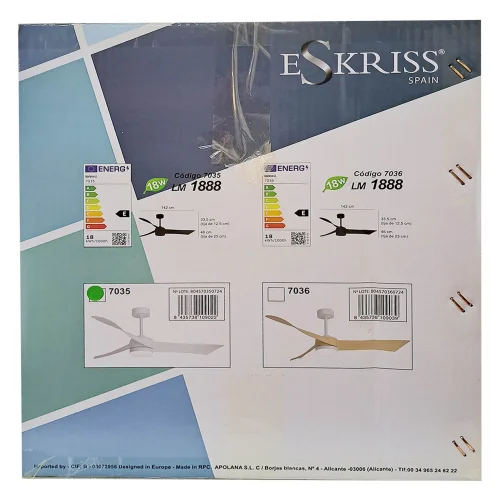 VENTILADOR DE TETO COM LUZ MOTOR DC SALVATORE BRANCO Ø 142 CM VENTILADOR DE TETO COM LUZ MOTOR DC SALVATORE BRANCO Ø 142 CM