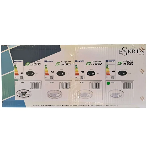 VENTILADOR DE TETO ESTILO PLAFON LED 48W 3000-6000K 5 PÁS BRANCO ELYSIAN VENTILADOR DE TETO ESTILO PLAFON LED 48W 3000-6000K 5 PÁS BRANCO ELYSIAN