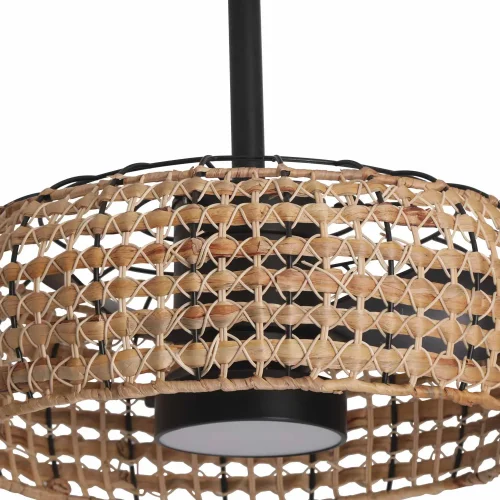 VENTILADOR DE TETO LED 18W 3000-6000K PANTALLA RATTAN ESCURO WAIKIKI VENTILADOR DE TETO LED 18W 3000-6000K PANTALLA RATTAN ESCURO WAIKIKI