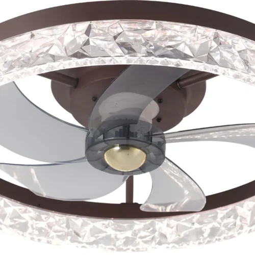 VENTILADOR DE TETO ESTILO PLAFON LED 30W 3000-6000K 5 PÁS PRETO ROCHELLE VENTILADOR DE TETO ESTILO PLAFON LED 30W 3000-6000K 5 PÁS PRETO ROCHELLE
