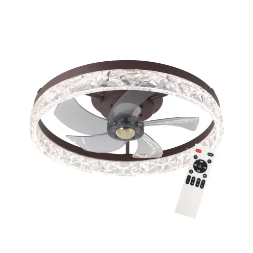 VENTILADOR DE TETO ESTILO PLAFON LED 30W 3000-6000K 5 PÁS PRETO ROCHELLE VENTILADOR DE TETO ESTILO PLAFON LED 30W 3000-6000K 5 PÁS PRETO ROCHELLE