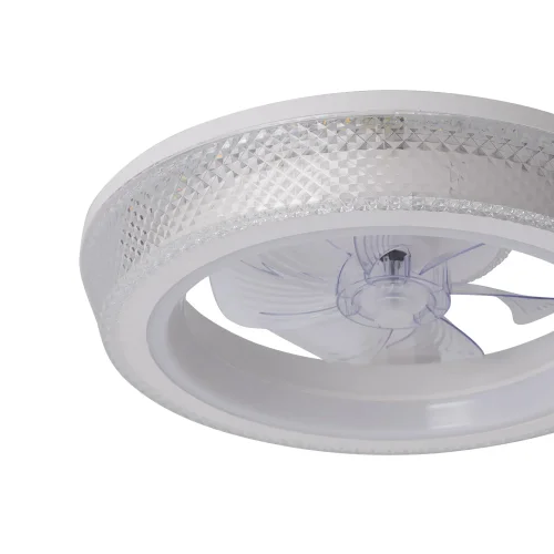 VENTILADOR DE TETO ESTILO PLAFON LED 48W 3000-6000K 5 PÁS BRANCA GLIMMER VENTILADOR DE TETO ESTILO PLAFON LED 48W 3000-6000K 5 PÁS BRANCA GLIMMER