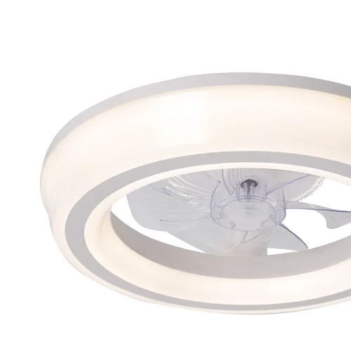 VENTILADOR DE TETO ESTILO PLAFON LED 48W 3000-6000K 5 PÁS BRANCO CLARISSE VENTILADOR DE TETO ESTILO PLAFON LED 48W 3000-6000K 5 PÁS BRANCO CLARISSE