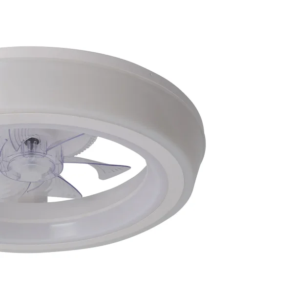 VENTILADOR DE TETO ESTILO PLAFON LED 48W 3000-6000K 5 PÁS BRANCO CLARISSE VENTILADOR DE TETO ESTILO PLAFON LED 48W 3000-6000K 5 PÁS BRANCO CLARISSE