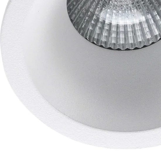 FOCO EMBUTIDO REDONDO EXTRA FUNDO 3,5 CM ALUMÍNIO BRANCO 2