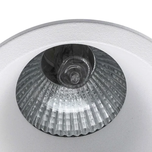 FOCO EMBUTIDO REDONDO EXTRA FUNDO 3,5 CM ALUMÍNIO BRANCO