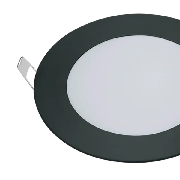 DOWNLIGHT LED CIRCULAR 6W 3000K-6000K Ø 12 CM PRETO