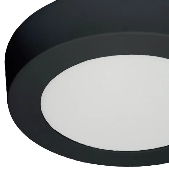 DOWNLIGHT LED DE SUPERFÍCIE CIRCULAR 6W 3000K-6000K Ø 12 CM PRETO 2