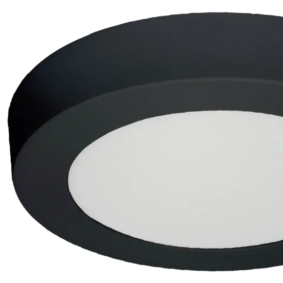 DOWNLIGHT LED SUPERFÍCIE CIRCULAR 18W 3000K-6000K Ø 22 CM PRETO 2