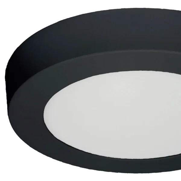 DOWNLIGHT LED SUPERFÍCIE CIRCULAR 18W 3000K-6000K Ø 22 CM PRETO