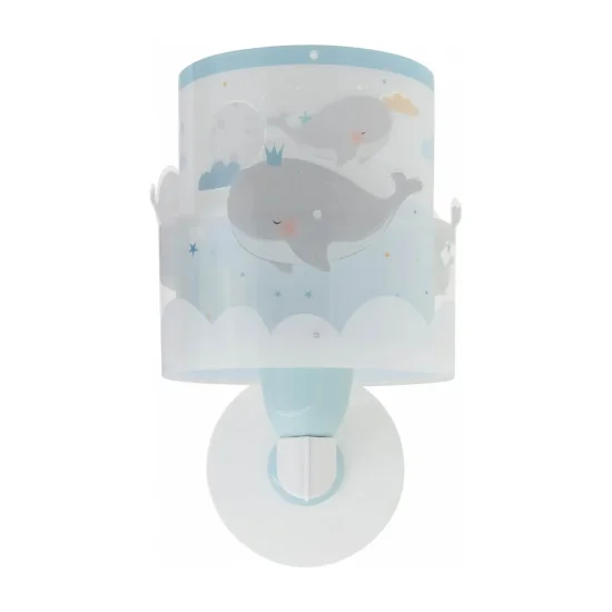 APLIQUE DE PAREDE INFANTIL WHALE DREAMS AZUL 2