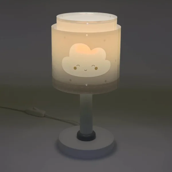 CANDEEIRO DE MESA INFANTIL NUVEM CINZA