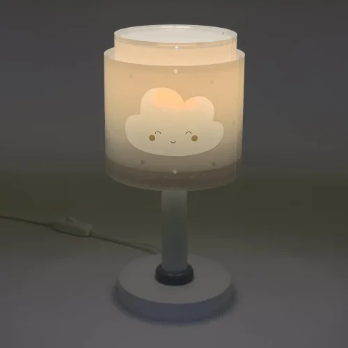 CANDEEIRO DE MESA INFANTIL NUVEM CINZA