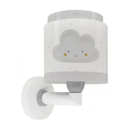 APLIQUE DE PAREDE INFANTIL NUVEM CINZA