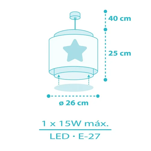 SUSPENSÃO INFANTIL ESTRELA AZUL SUSPENSÃO INFANTIL ESTRELA AZUL