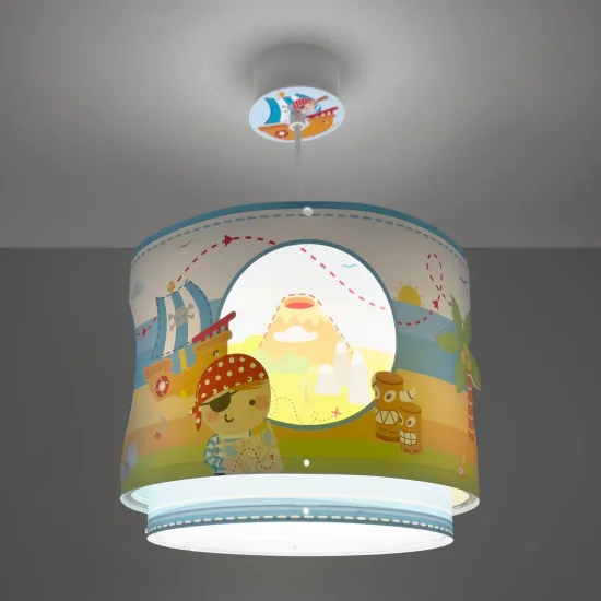 CANDEEIRO DE MESA INFANTIL ILHA PIRATA 2