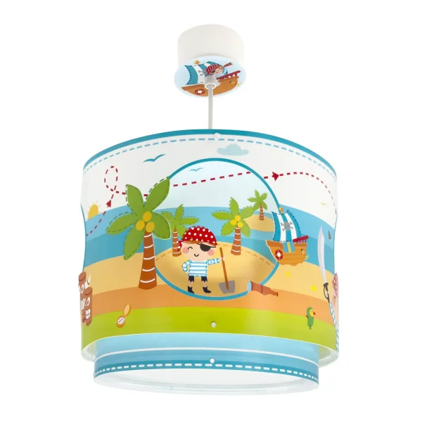 CANDEEIRO DE MESA INFANTIL ILHA PIRATA